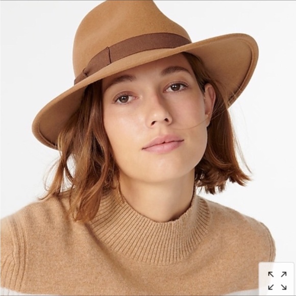 J. CREW Wool Western Hat with Grosgrain Trim New With Tag - Picture 8 of 8